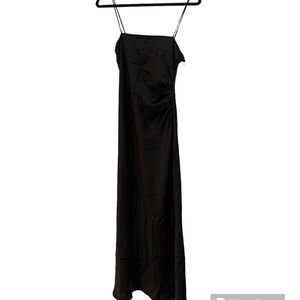 Nwt Zara Black Satin Dress sz S